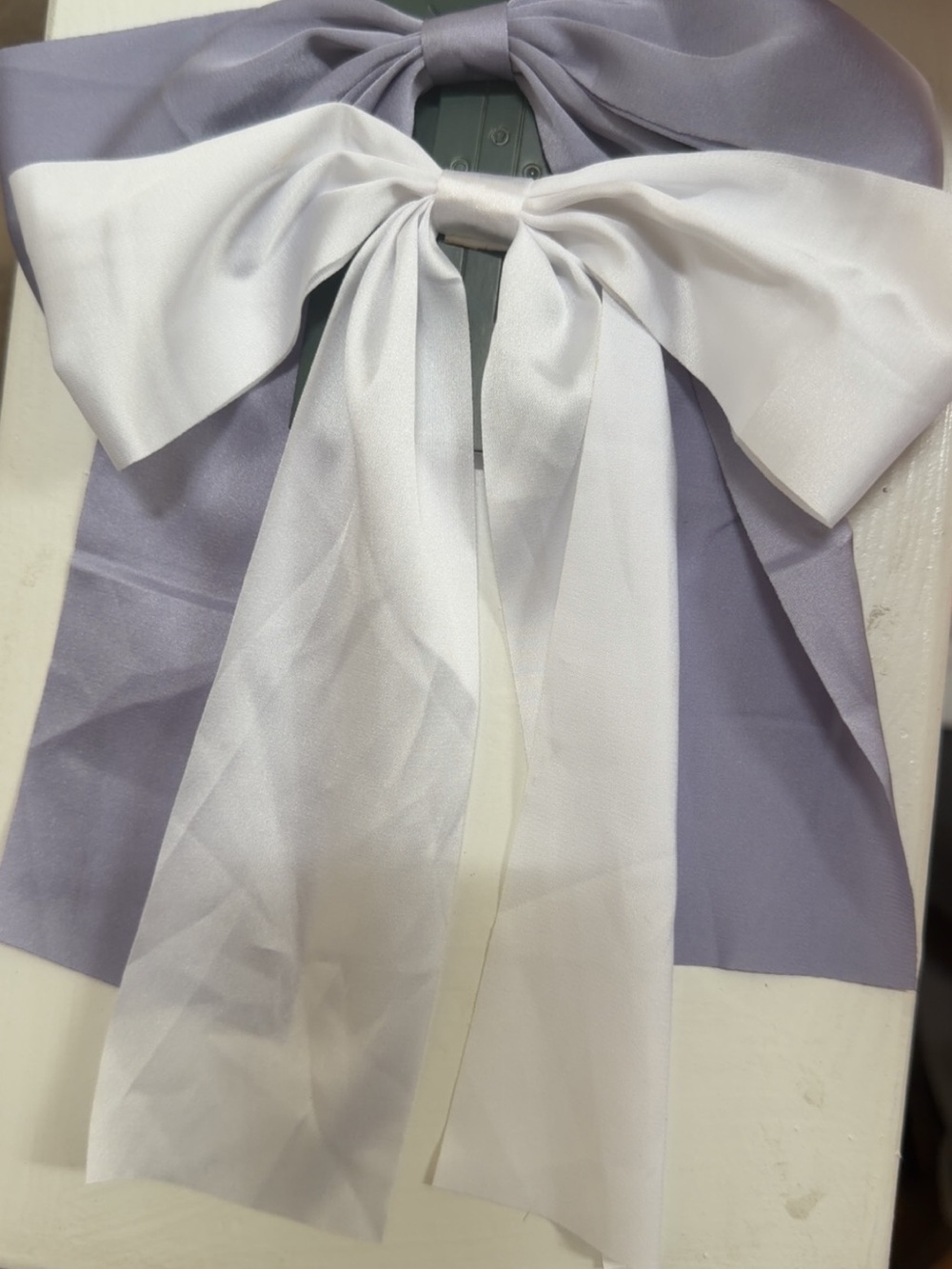 wild fable Lavender and White Bow Hair Clip